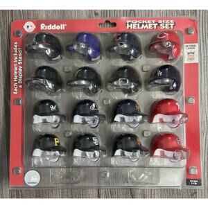 MLB National League Riddell Pocket Size Helmet Set